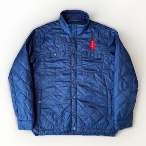 Stio Skycrest Insulated Snap Shirt Jacket Medium Blue Lightweight Outerwear